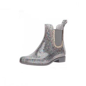 Jack Rogers Sallie Glitter Sparkle Rain Booties Sz9